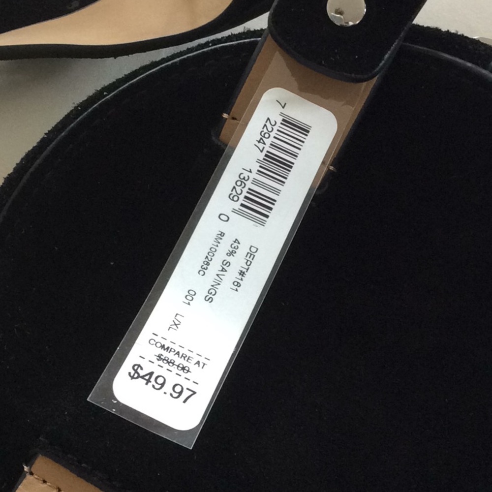 Rebecca Minkoff round belt bag (note FLAWED 3 jewels missing) - Picture 7 of 10